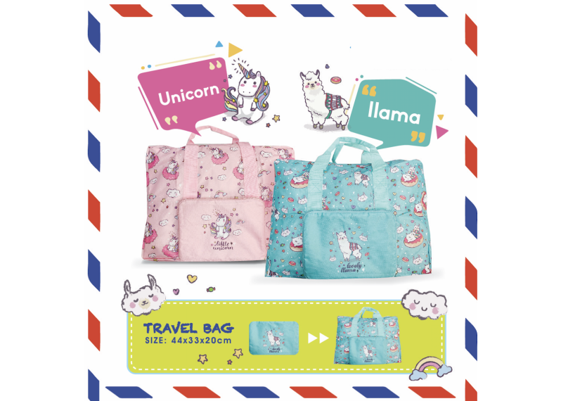 Foldable Shopping Bag (Unicorn / llama)